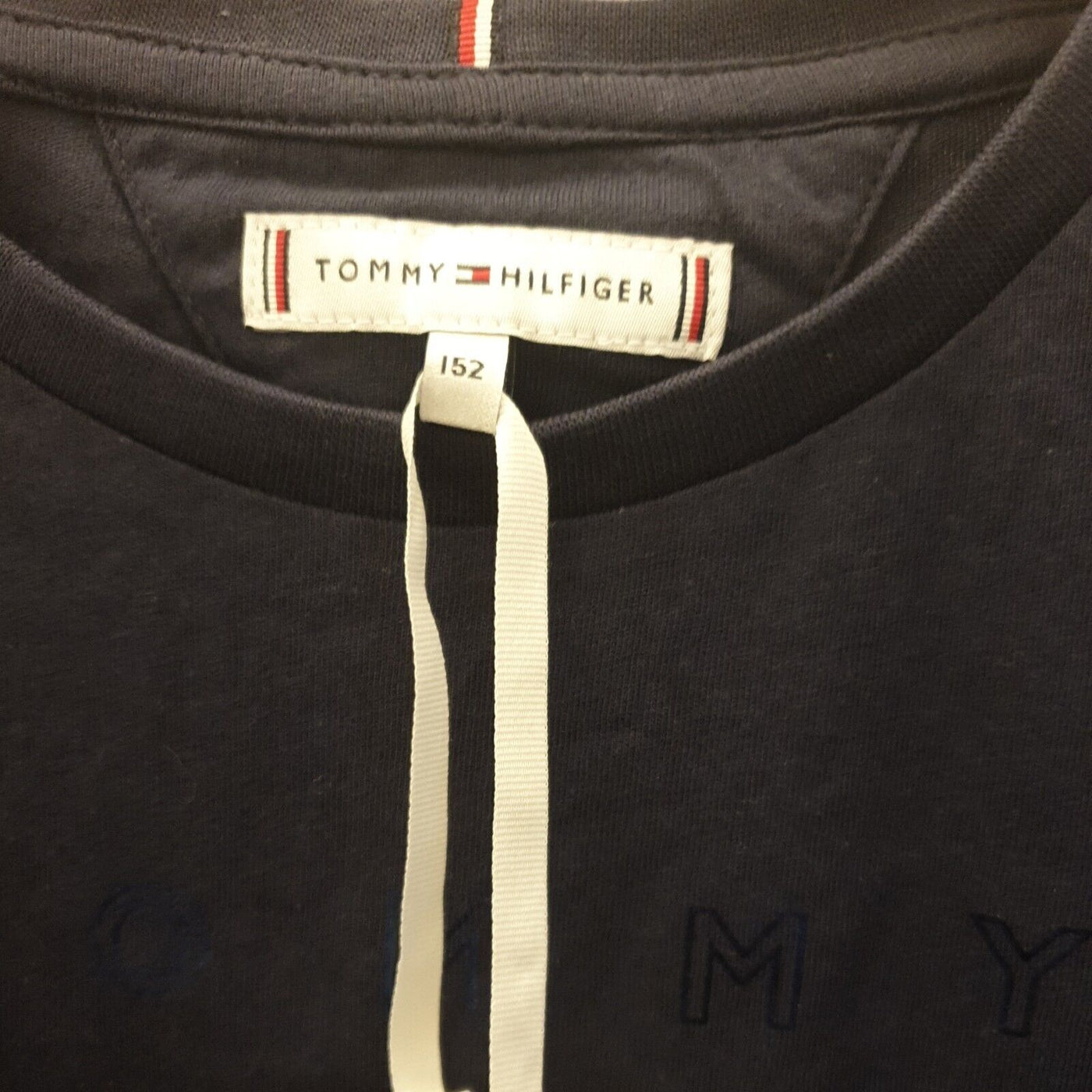 tommy hilfiger t shirt Foil Logo Navy Size 12yrs****V188