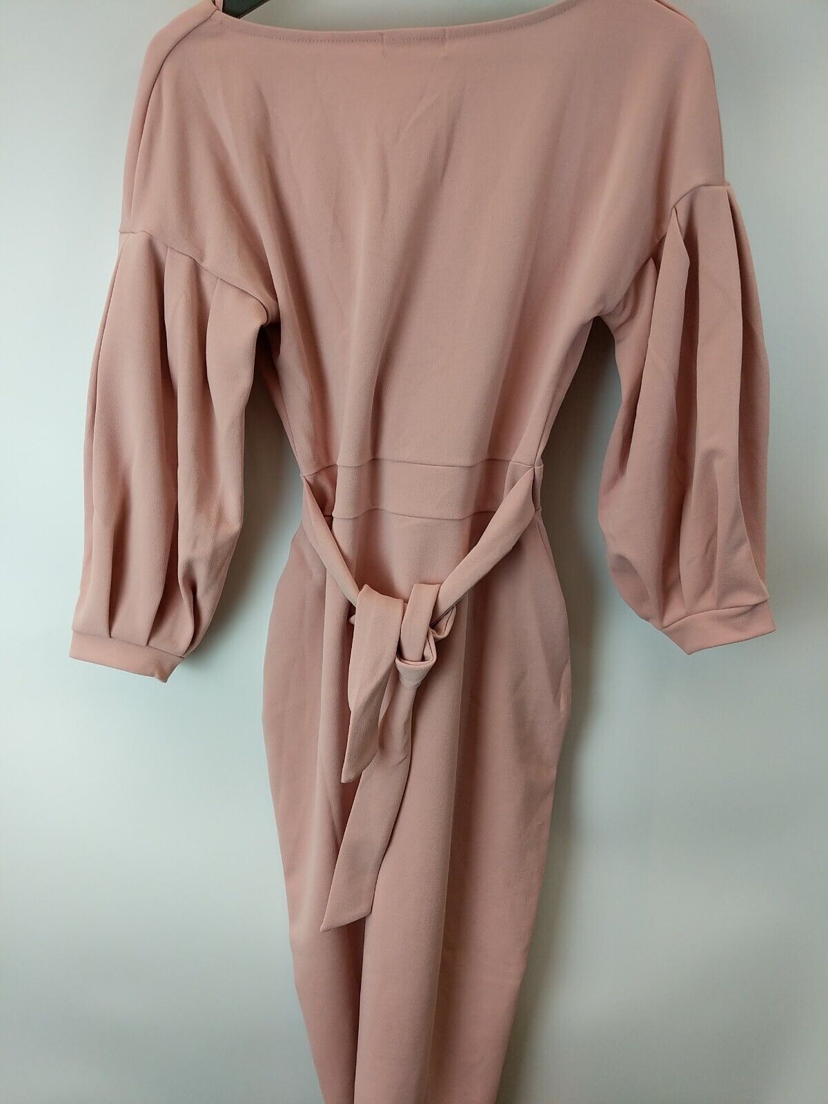 Quiz Pink Wrap Midi Dress Size 16 **** V257