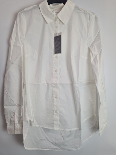 Vila White Vigimas Shirt Size 6 **** SW21