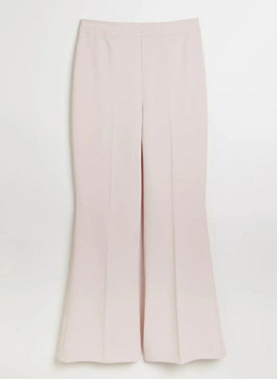 River Island Flared Trousers Pink High Waisted Dress Pants Uk12****Ref V535