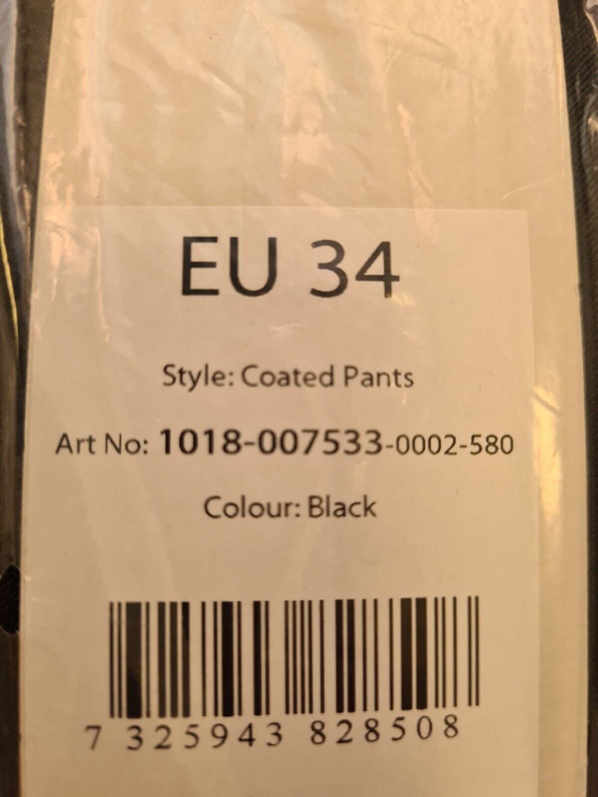 NA-KD Nothing But Style Black Leather Jeans. UK 8 **** Ref V31