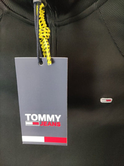 Tommy Jeans Slim Technical Quarter Zip Top. Black. Size XS. ****V27