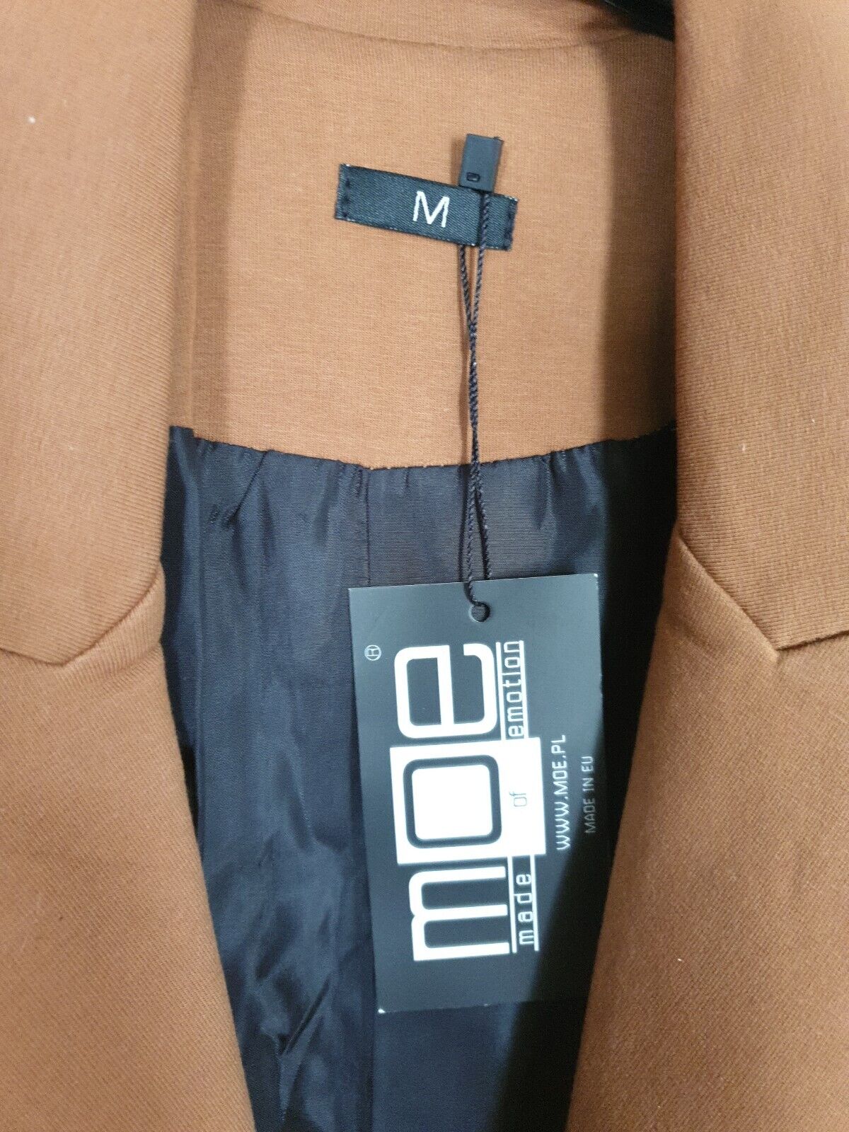 Moe Caramel Two-button Longline Jacket Size M Ref Y16