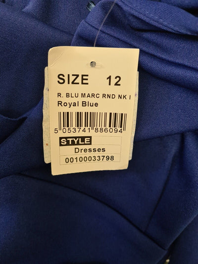 Quiz Royal Blue Dress. UK Size 12 **** Ref V30