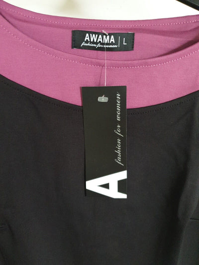 Awama Dress Black/purple Size L Ref MW15