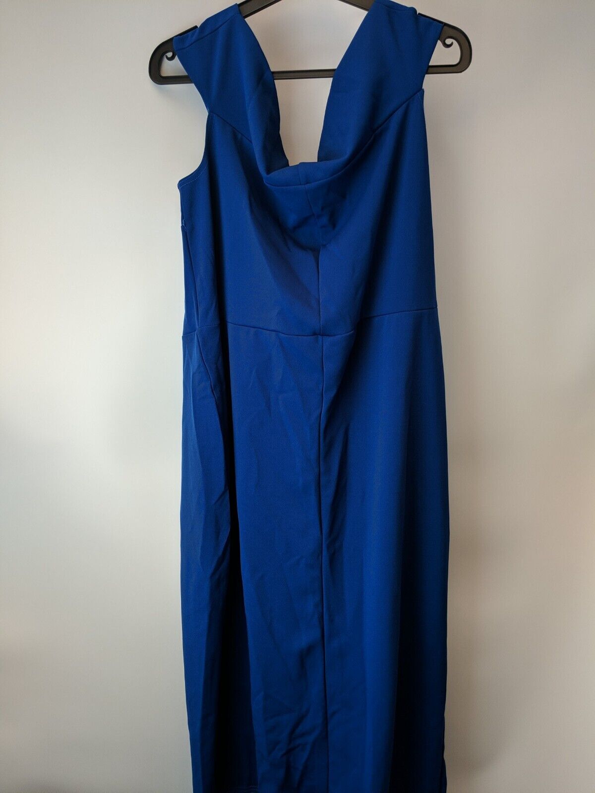 Quiz Royal Blue Bardot Wrap Midi Dress Size 18 **** V131