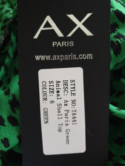 AX Paris Green Animal Shell Top Uk6****Ref V549