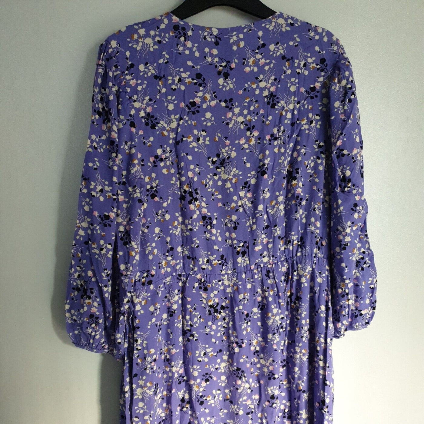 Pieces Curve Midi Wrap Dress Purple Size 44 UK Size 16****Ref V393