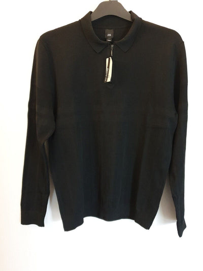 River Island Men's Black Long Sleeve Top Muscle Fit Uk XL****Ref V535