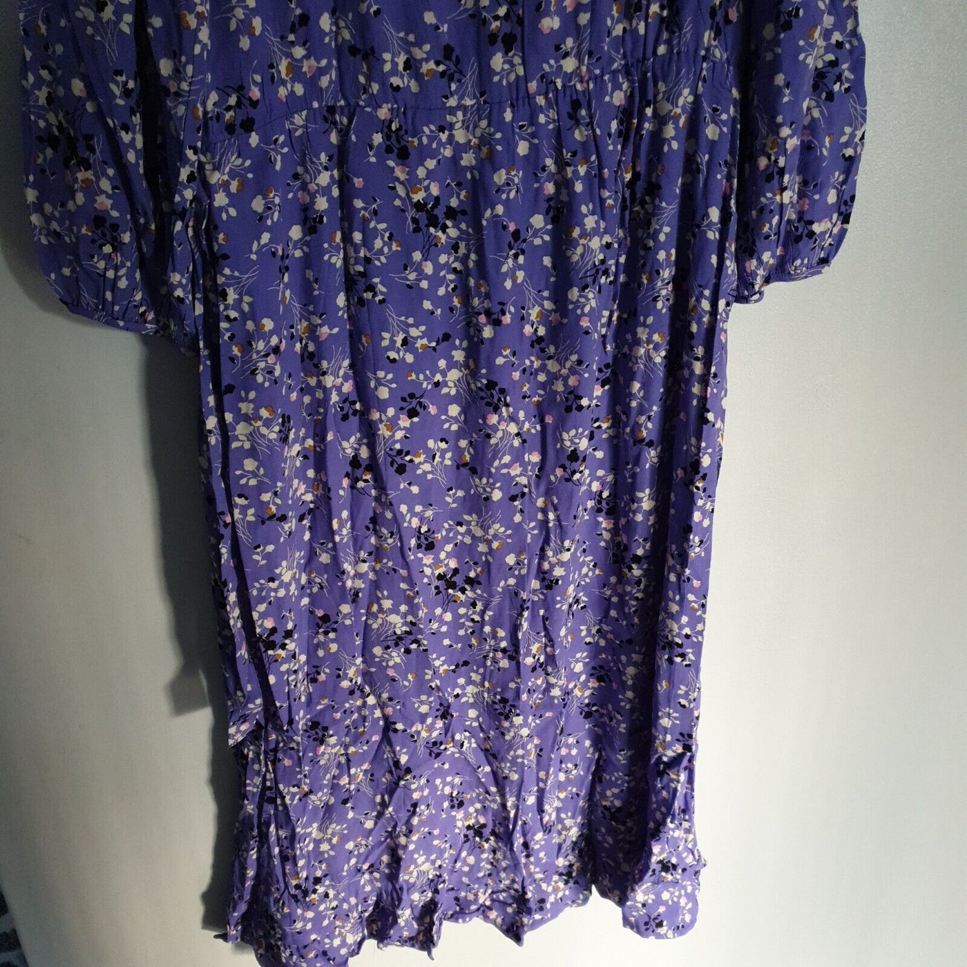 Pieces Curve Midi Wrap Dress Purple Size 44 UK Size 16****Ref V393