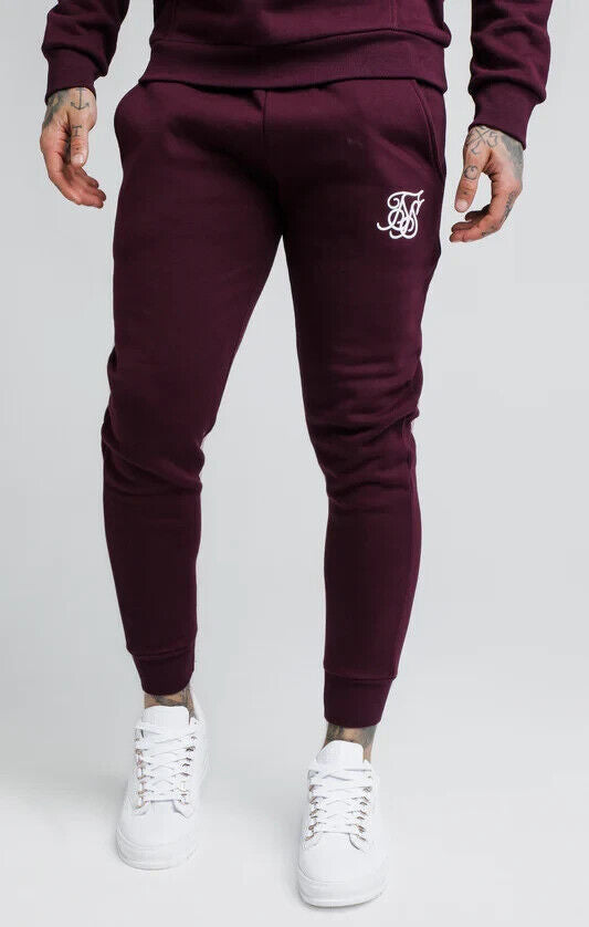 SikSilk Joggers - Burgundy. UK Small **** Ref V532