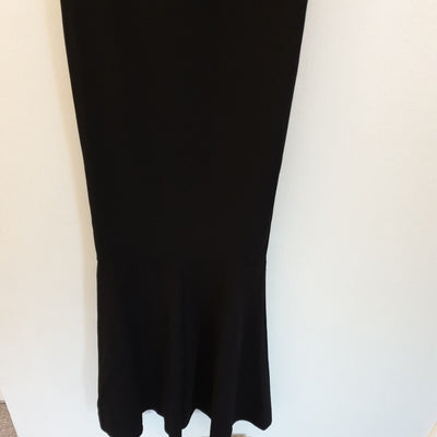 Boohoo Bandeau Fishtail Maxi Dress Black Uk10****Ref V356