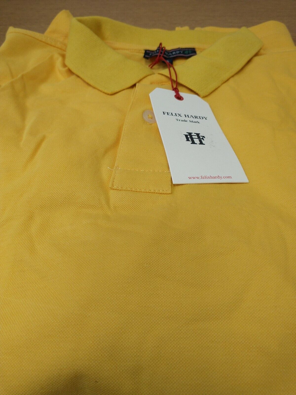 Felix Hardy Mens Size Small Yellow Polo T Shirt. New Ref R6