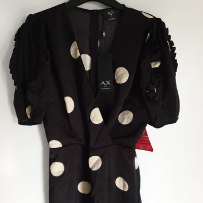 AX Paris Mono Spot Mimi Dress UK Size 10 ****Ref V473