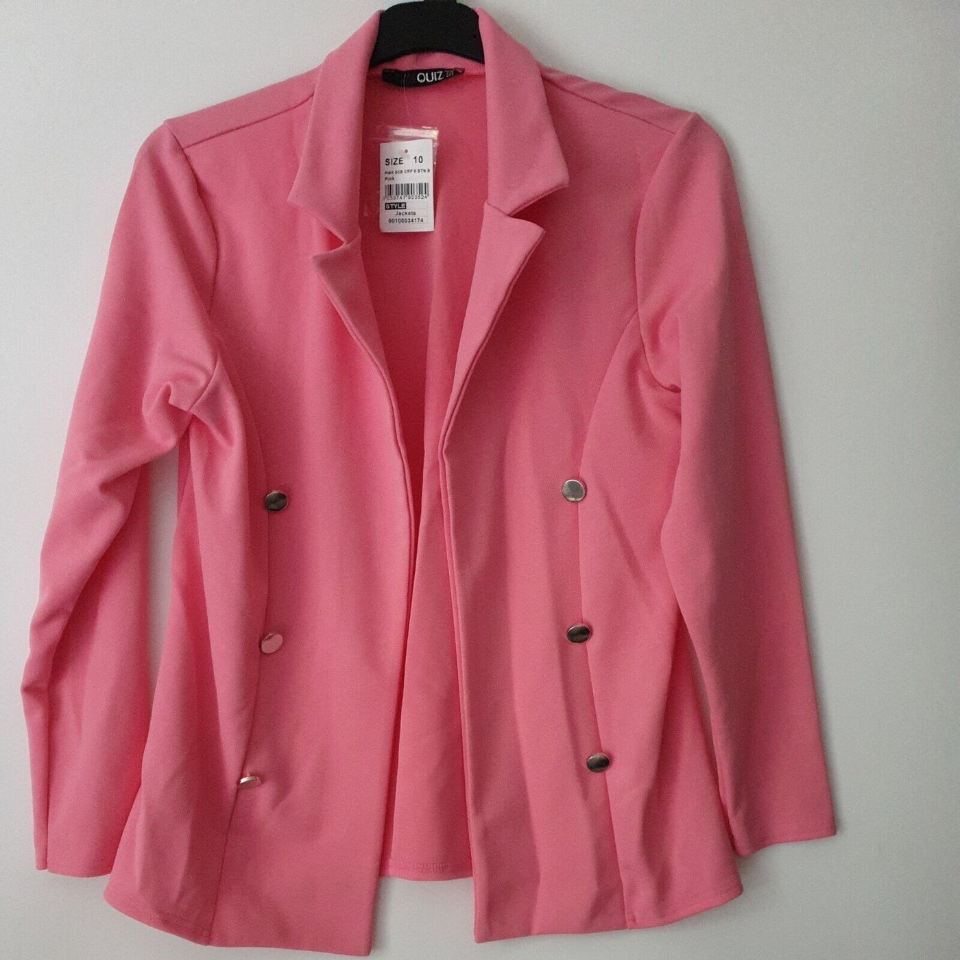 Quiz Pink Jacket Womens Size 10****Ref V26