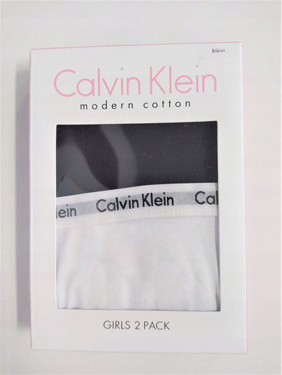 Calvin Klein Girls 2 Pack Bikini Briefs. Size 14-16 Years *** V373