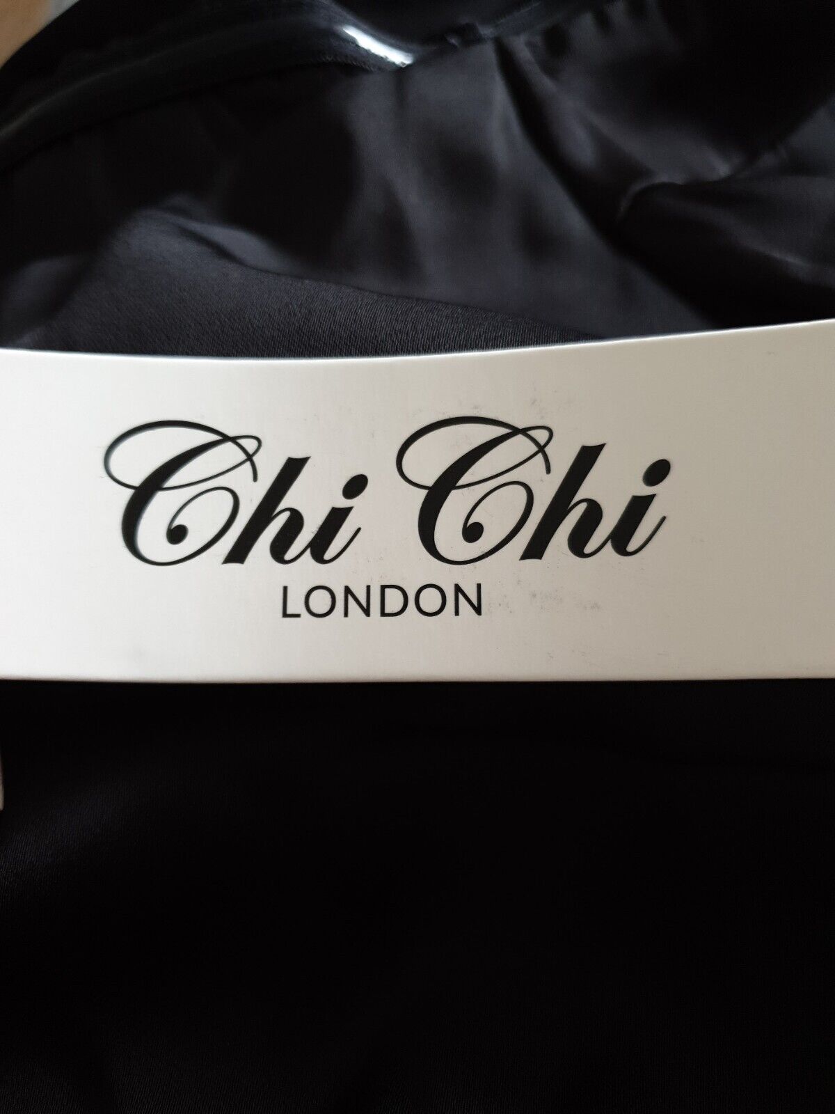 Chi Chi London Off Shoulder Long Sleeve Bodycon Dress Black UK  16