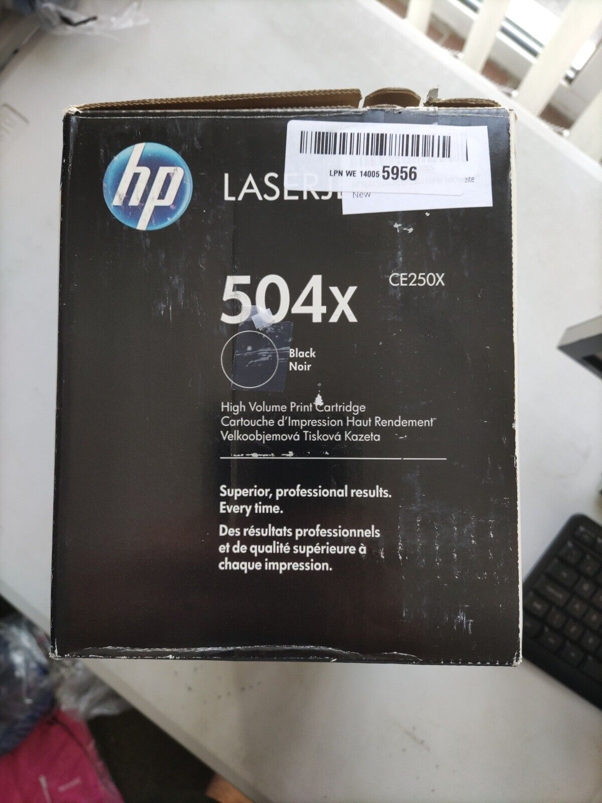 HP 504X Black High Yield Laserjet Toner Cartridge. Ref T2