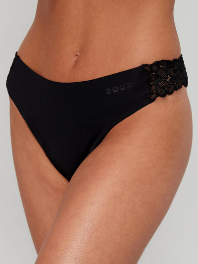 Boux Avenue Tallula Black Thong (3 Pack) Size 6 ** V513