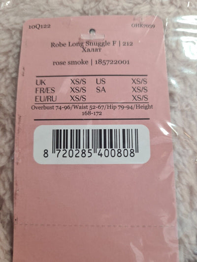 Hunkemoller Long Snuggle Fleece Robe - Pink. UK XS/S **** Ref V28