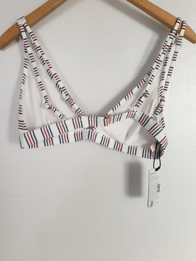 Superdry Edit Stripe Bikini Top White Uk14****Ref V363