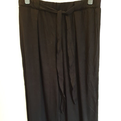 Womens Black Elasticated Waist Trousers UK 14 *** Ref V374