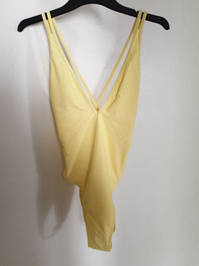 Bondi Bather Multi Strap Swimsuit Yellow Size S Ref K5