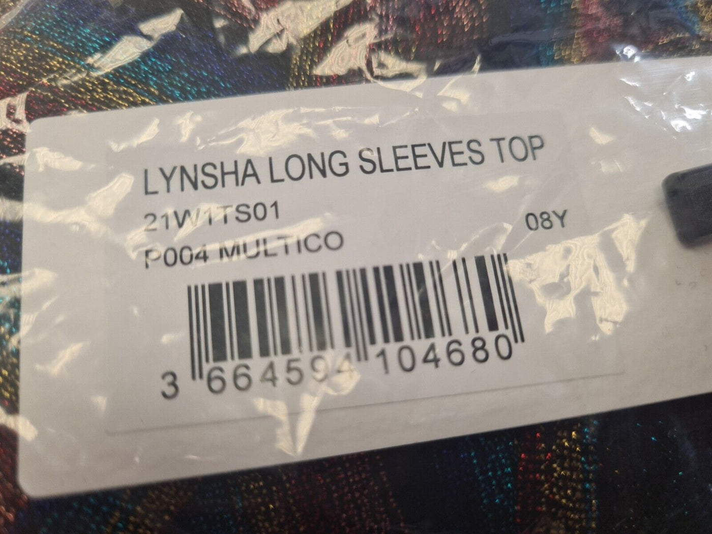 Sonia Rykiel Girls Lynsha Sparkle Striped Top Size 8 Years  **** V148