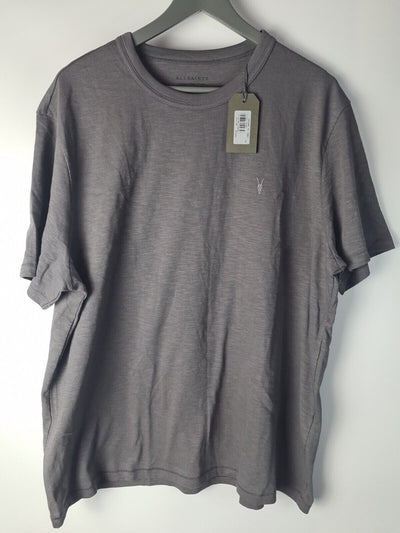 All Saints Dexter Cotton Grey T-Shirt Mens Size XSmall **** V86