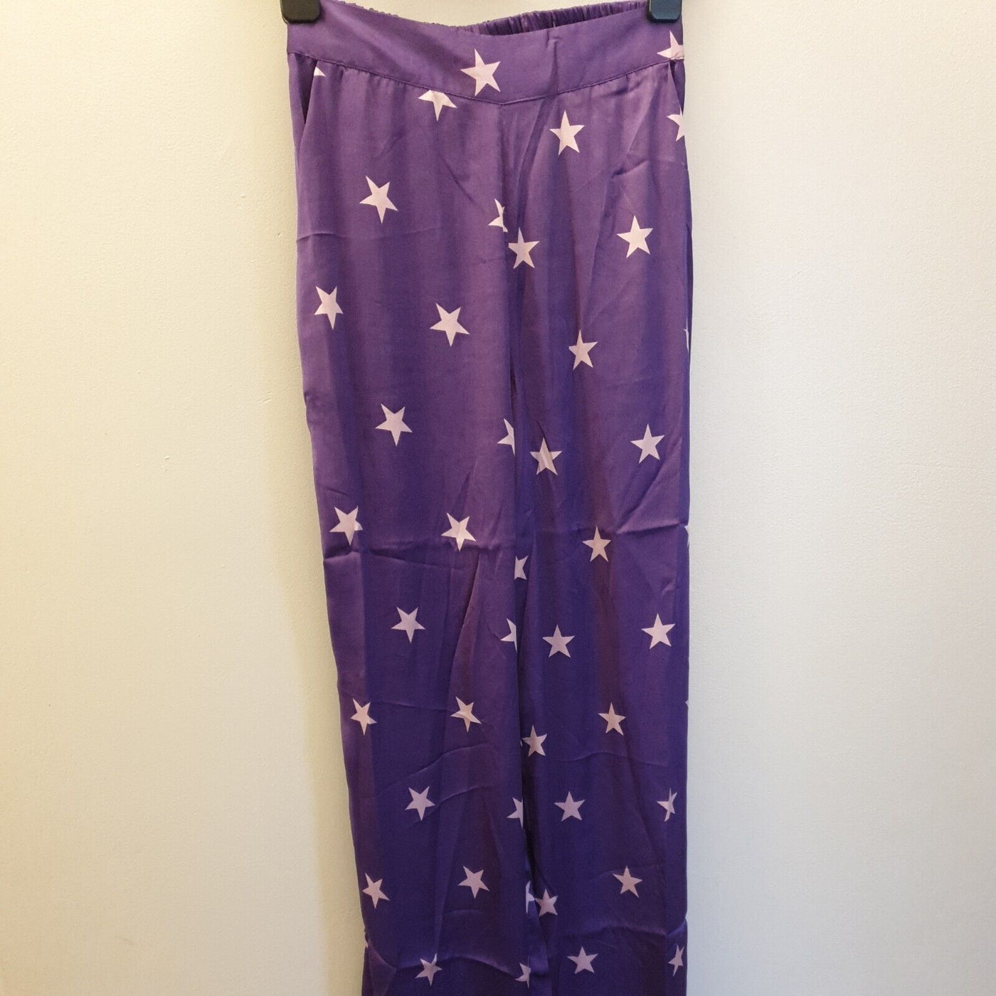 Pieces Satin Star Print Pajama Set Violet Star UkXS****Ref V276