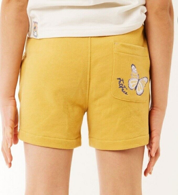 FatFace Girls Luna Embroidered Sweat Short Yellow 8-9yrs****Ref V505