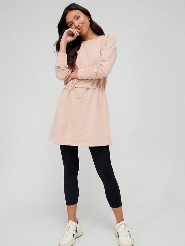 Womens Drawstring Longline Jumper - Nude. UK 18 **** Ref SW12