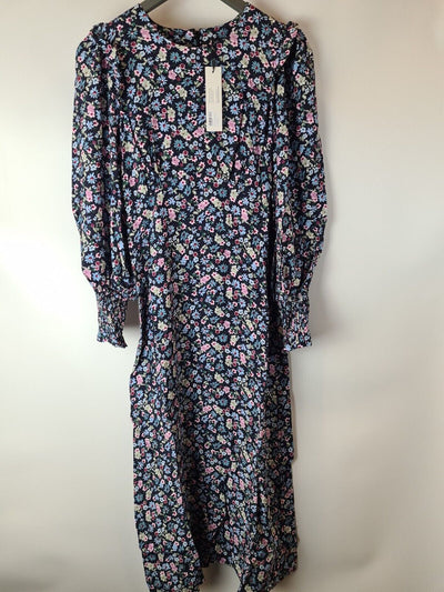 Nobodys Child Ariana Floral Midi Dress Size UK 6 **** V29