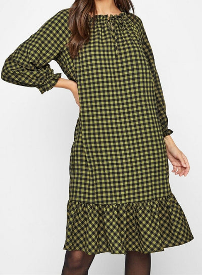 LTS Green Gingham Smock Dress Size 22****Ref V383