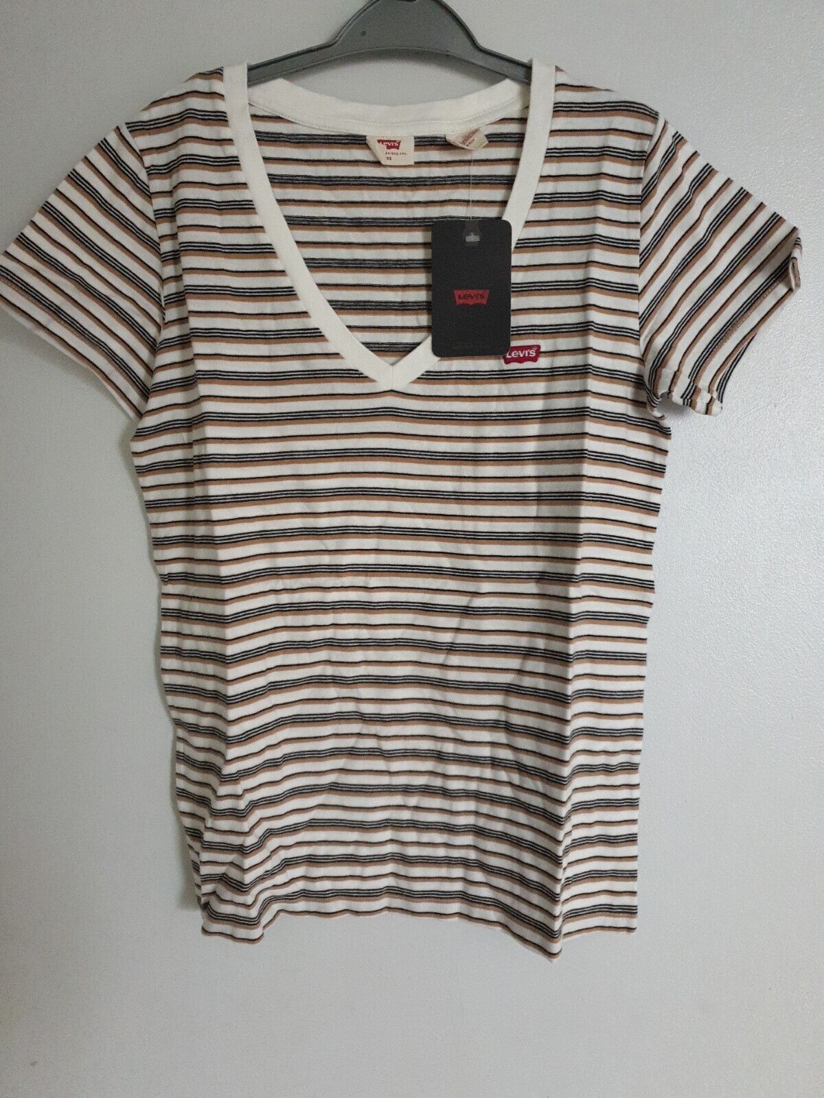 levis striped t shirt Uk XS****Ref V549