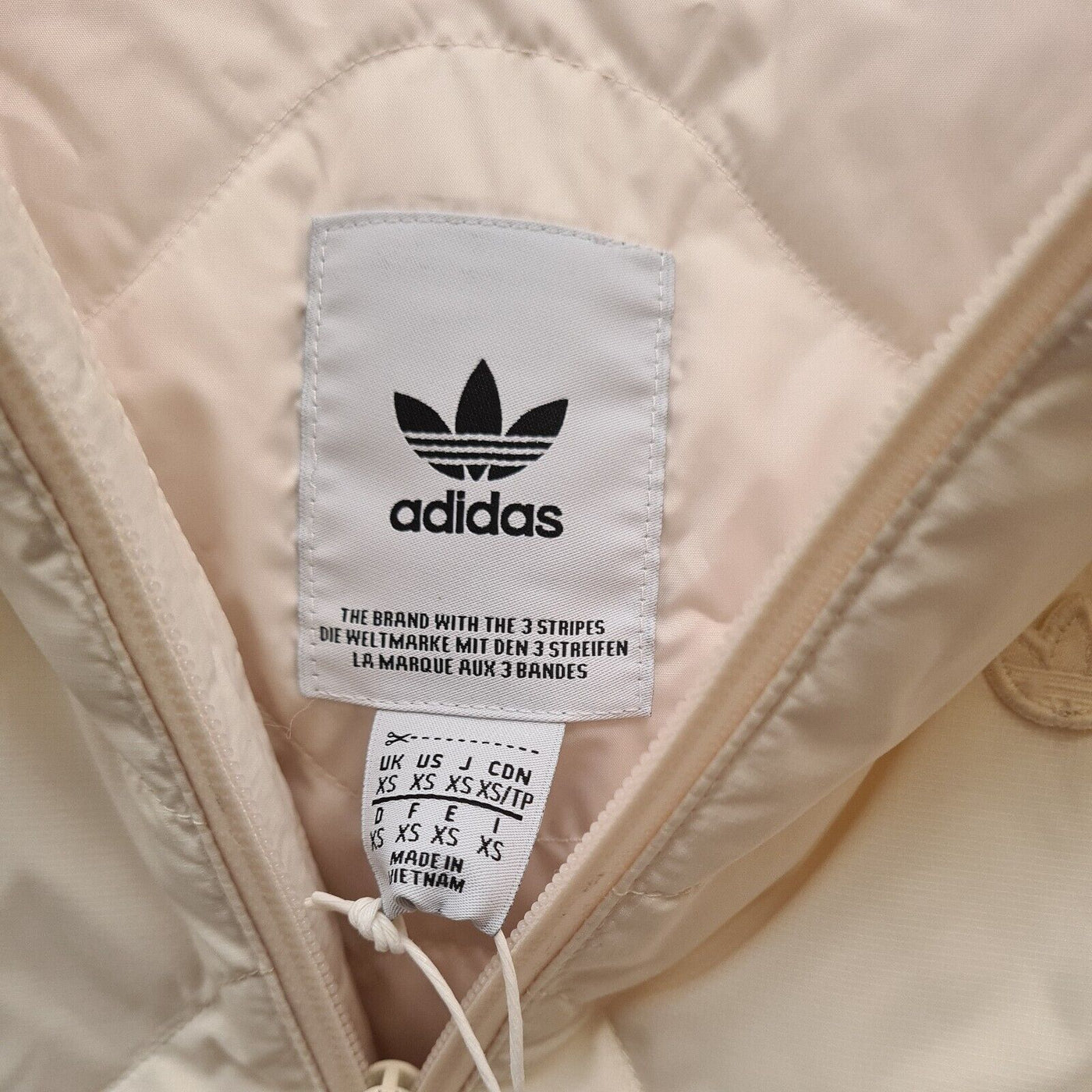 Adidas Mens Down Quilt Jacket Cream BNWT Ref****V17