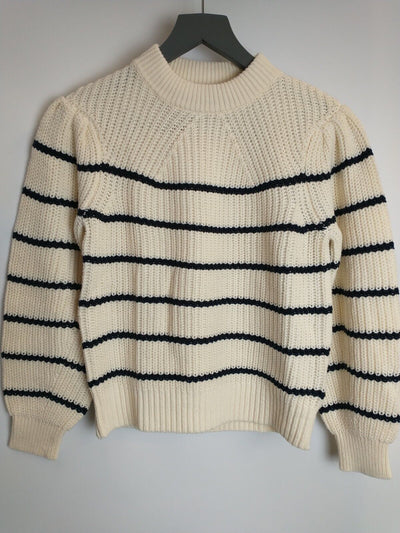 Scotch & Soda Kids Puff Sleeve Pullover Cream Jumper Size 10 Years **** V91