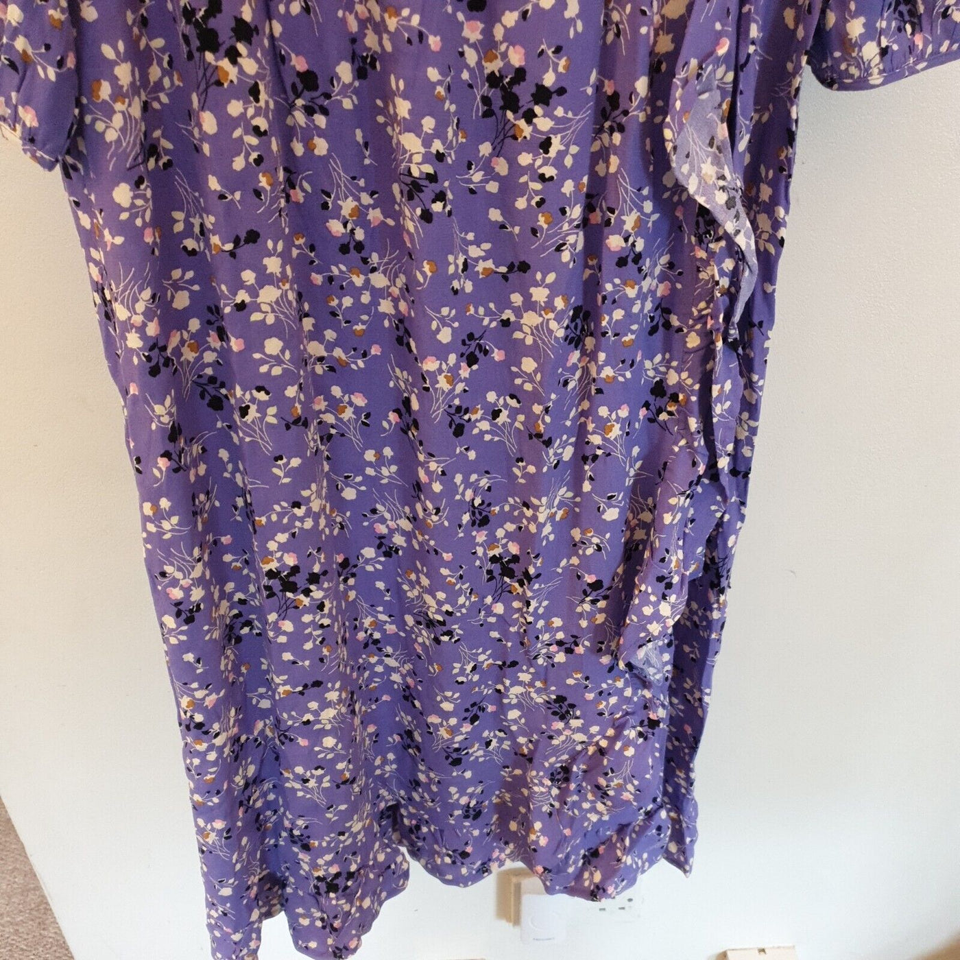 Pieces Purple Floral Dress Size 44****Ref V3