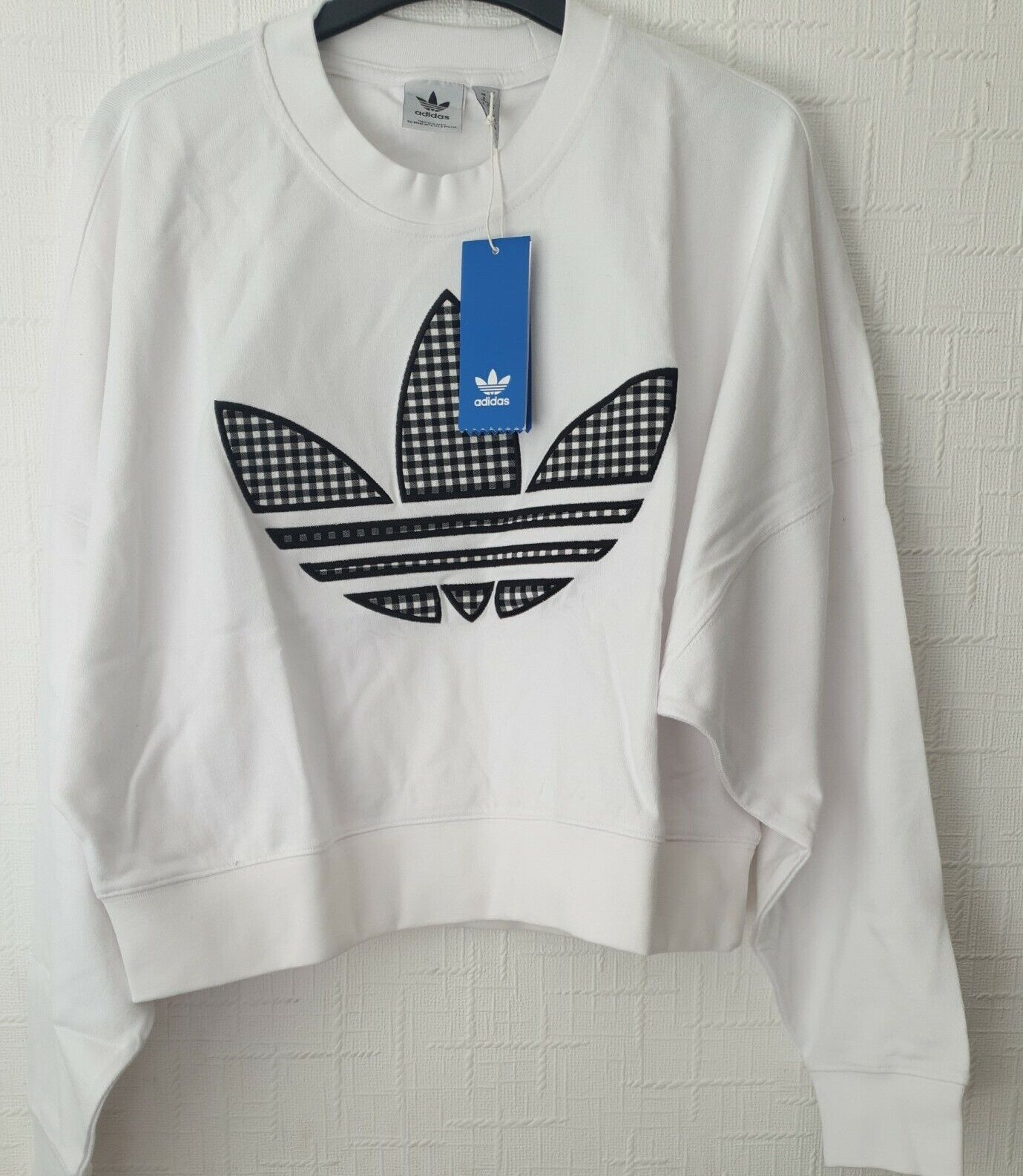 Adidas Oversized Sweatshirt White Uk 8****Ref V242