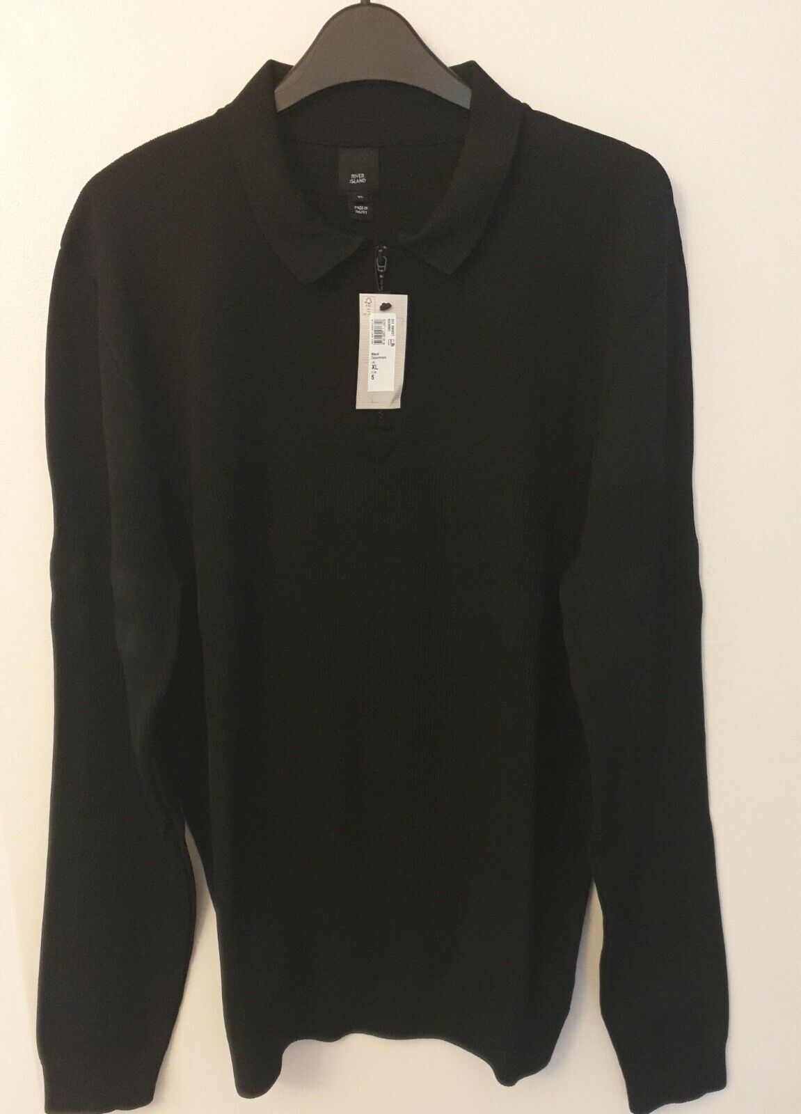 River Island Black Long Sleeve Top Size XL****Ref V26