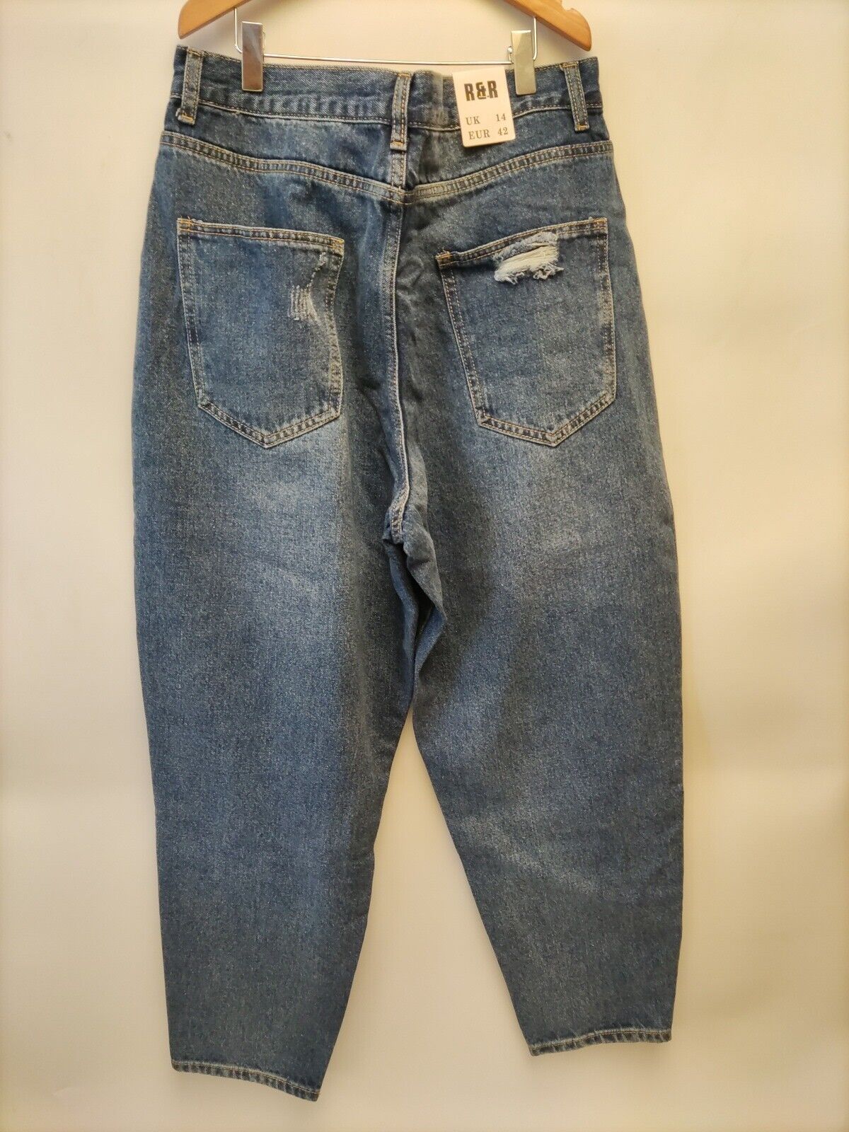 The Rock N Rev Ladies Jeans Size 14 Blue Ref E4