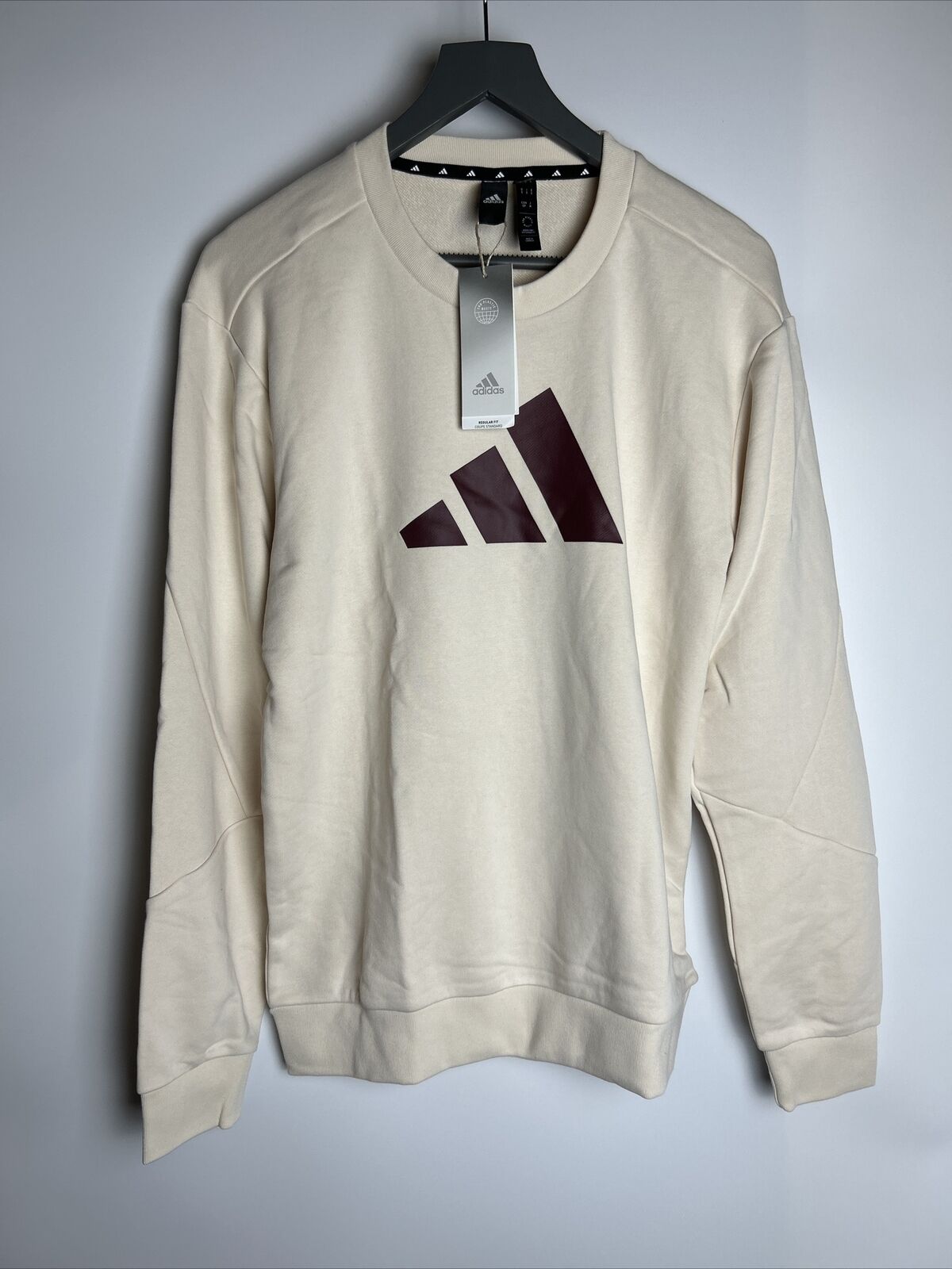 Adidas Men’s 3Bar Crew Sweater - Beige. UK 2XL **** Ref  V285