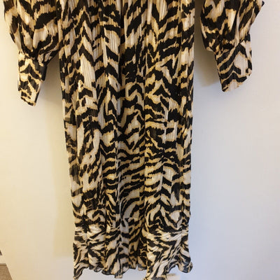 River Island Brown Animal Printed Dress With Belt Uk6****Ref V270