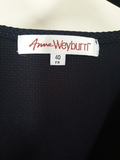 Anne Weyburn Tshirt Dress Blue Size 40 Uk12 Ref K8