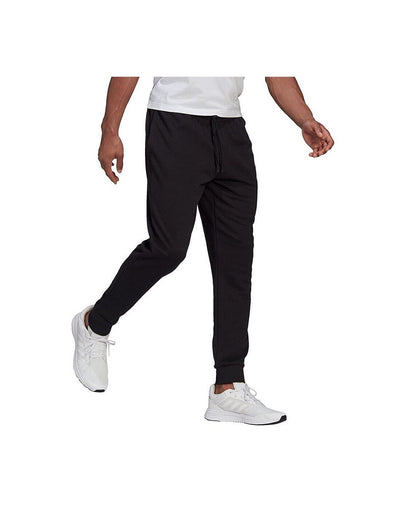 Adidas Essentials Tapered Cuff Black Joggers Size Large *** SW23