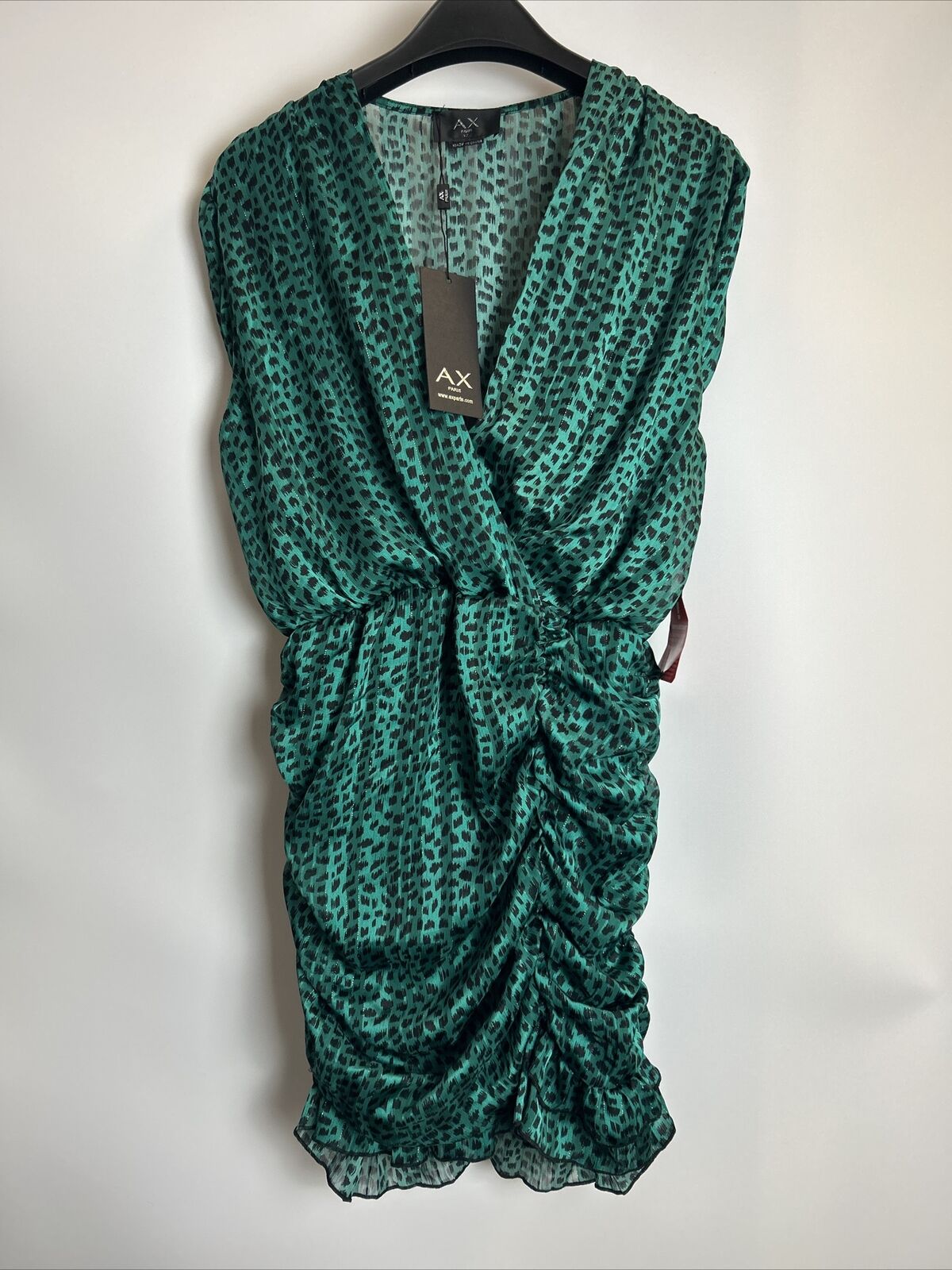 AX Paris Dress - Green. UK 12 **** Ref V265