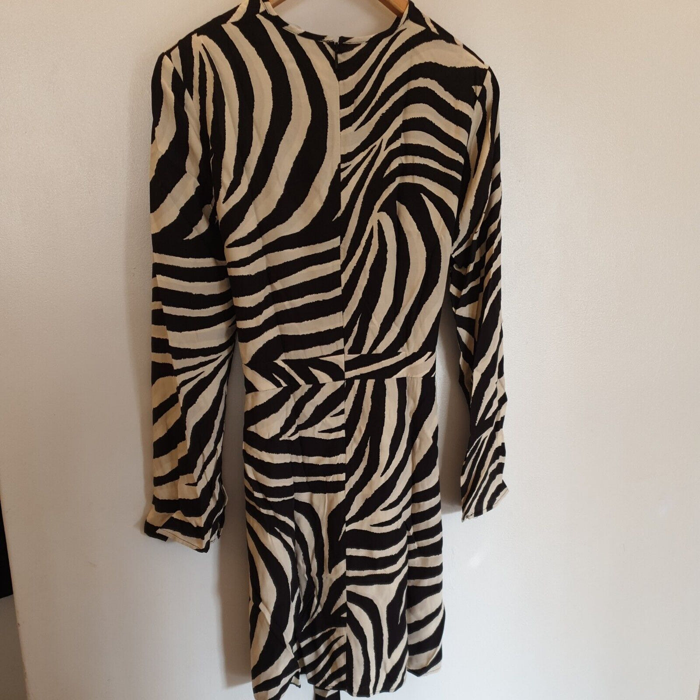 MNG Womens Black Zebra Print Dress UK 10 ****Ref V385