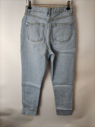 Missguided Bleach Straight Leg Jeans - Light Blue. UK 10 ****V29