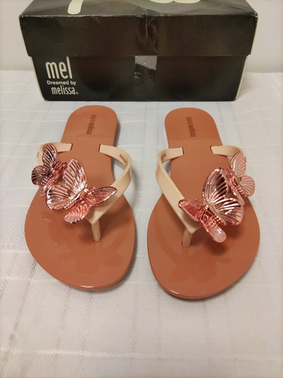 Mini Melissa Kids Flip Flops. Harmonic Butterfly. UK 13. ****RefVS1