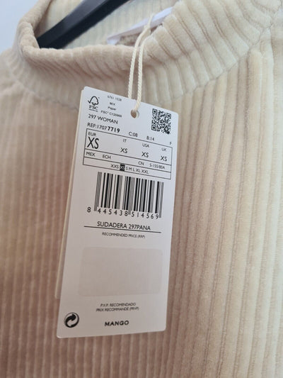 Mango Cream Pana Jumper Size XS (UK 6) **** SW14